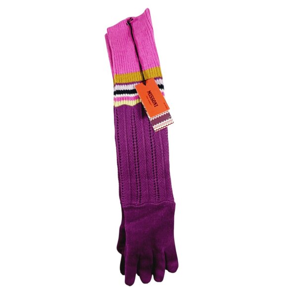 NWT Missoni For Target "Rare" Long Gloves, Passion Purple, One Size - Picture 3 of 14